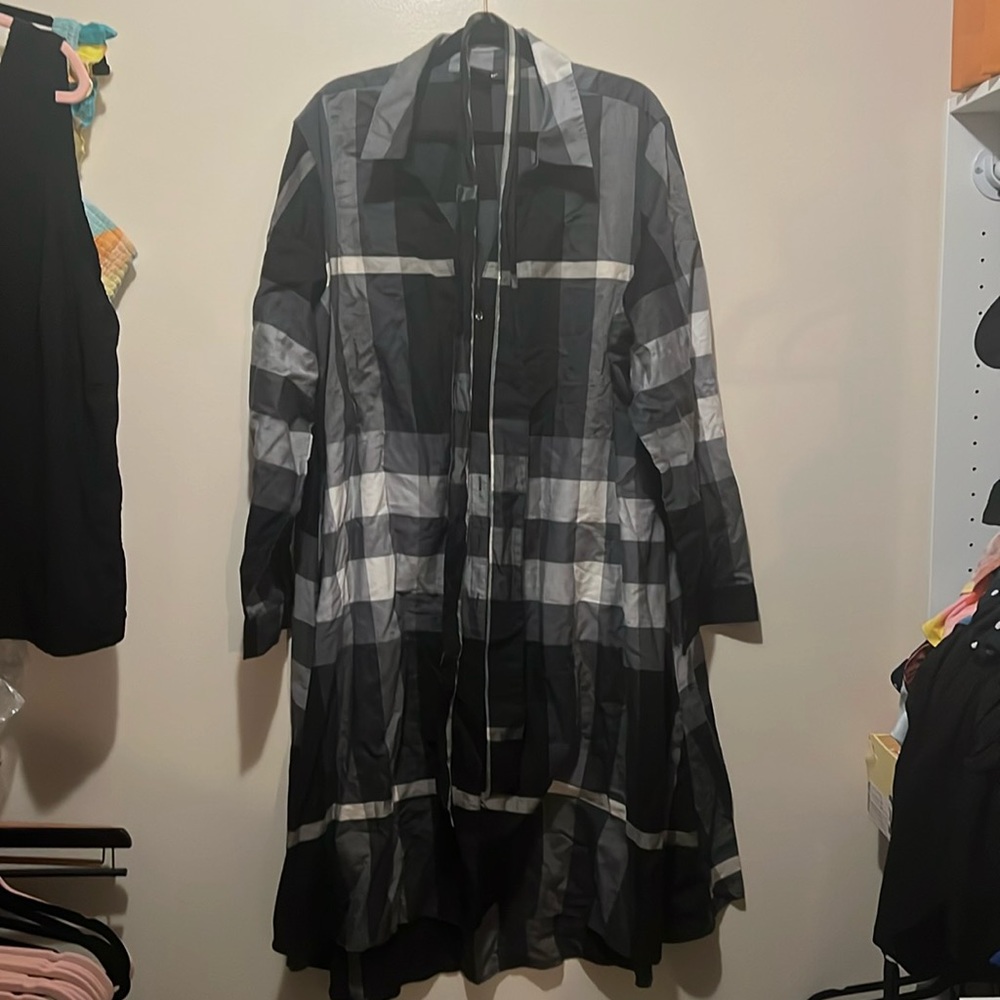 Plaid Dress w/ Belt